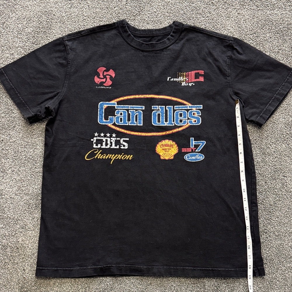 Men’s Candles Graphic Logo Black Tee